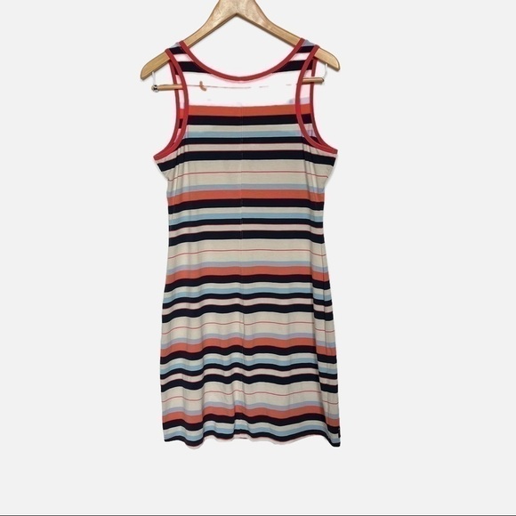 LOLE anna v-Neck stripe tank dress size medium - Picture 3 of 11
